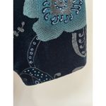 Coldwater Creek Vintage 90s  Jacket Womens Small Teal Floral Glitter Made In USA Photo 1