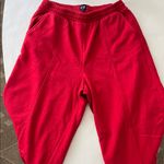 Gap VINTAGE Red Soft Front Seam Wide Leg Sweatpants Size Large Photo 2