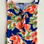 Boohoo  Tropical Tube Top Dress, Floral Stretch Tube Dress, Size 6 Photo 0