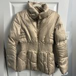 Laundry by Shelli Segal Faux Puffer Coat, Champagne, Size Small Photo 0