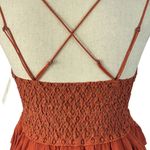 Free People Intimately Medium Adella Cami Top Winding Roads Ruffled Crochet Lace Photo 6
