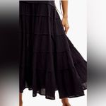 Free People  Somewhere Sunny‎ Halter Drop Waist Midi dress Black Size M Photo 3