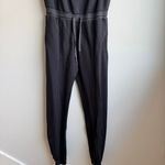 Spiritual Gangster  Shelly Off Shoulder Gray Jogger Jumpsuit Size Medium Casual Photo 2
