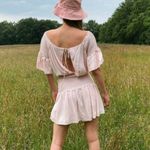 Free People  Sam Mini Dress Smocked Butterfly Sleeve‎ Pockets Rose Pink medium Photo 2