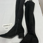 Womans Size 9 Black Otk Pointed Toe 1/4 Zip Block Heel Boots Photo 0