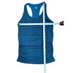 Athleta Womens Racerback Tank Top Medium Blue Heathered Sleeveless Athletic Wear Photo 4
