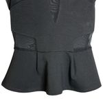 Urban Outfitters Outfitters Silence + Noise Black Mesh Peplum Top Steampunk Whimsy Goth S Photo 2