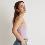 Madewell NWT  Supima® Rib Halter Tank Top size medium Photo 3