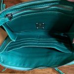 Sissi Rossi Italian Teal Leather Crossbody Bag/Purse Photo 4