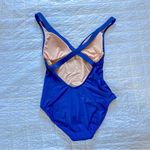 J.Crew Womens High Support Cross Back One Piece Swimsuit 10 Blue 2024 NEW Photo 3