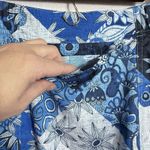 RipSkirt Blue Floral Paisley Patchwork Pull On Skirt Women L Hawaii Swim Pockets Size L Photo 7