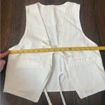 Amazon NWOT boho style open front white vest size large women’s Photo 1