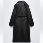 ZARA  faux leather trench Photo 5