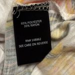 Torrid  Classic Fit Tee Floral tropical light V Neck Lace Trim Top Shirt - size 1 Photo 5