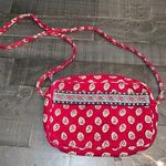 Vera Bradley  Shoulder Bag with Braided Strap in Red Leaf (Retired 1997) Photo 0