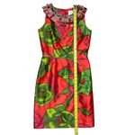 Kate Spade  Women's Floral Beaded Dress Size 0 Party Cocktail Cruise Resort Photo 2