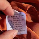 Rachel Comey  Silk Jacquard Orange Metallic Pants size 0 Photo 5