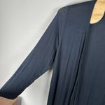 J Jill Wearever Collection Cardigan Sz 2X Navy Blue Rayon Stretch Travel Office Photo 2