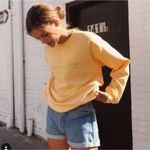 Brandy Melville John Galt Yellow Honey Crewneck Pullover One Size Photo 2
