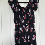 EXPRESS Floral jumpsuit with sleeves worn up or down Photo 3