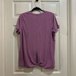 Old Navy Women’s  scoop neck short sleeve active shirt tie back pink size large Photo 3