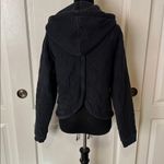 Free People NAVY QUILTED ZIP JACKET HOODIE Photo 3