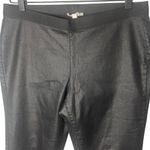 Eileen Fisher  Women’s Black Pull On Coated Organic Cotton Leggings Size Medium Photo 2