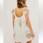 Free People Wildflower Embroidered Linen Blend Mini Dress Size Medium Photo 1
