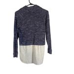 Splendid Heathered Blue Cowl Neck Layered Pullover Knit Sweater Women Sz XS Photo 1