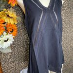 Doe & Rae ✅3/$30✅ NWT  Black Lightweight Embroidered Cotton Tank Top | MEDIUM | Photo 3