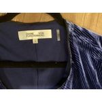 Diane Von Furstenberg  Tulisa ruffled devore Velvet Midi Wrap Dress Navy size 6 Photo 6