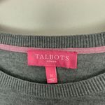 Talbots  Woman Women’s 1X Plus Size Grey Pink Heart Sweater pullover Photo 1