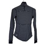Lululemon  Women Sz‎ 2 Base Runner 1/2 Zip Black White Running Top Pullover Photo 3