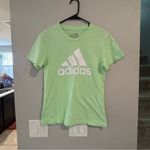 Adidas NEW Green Essentials Logo Tee SMALL Photo 1
