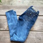 Rock Revival Womens Jeans 27 Alivia Dark Wash Sanded Embellished Back Boot Cut Photo 2