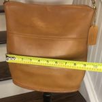 Coach VINTAGE Tribeca Camel Stained Glove Tanned Leather Duffle Shoulder Bag Photo 13
