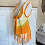 American Vintage Crochet Star Vest Orange Multi - M NWT Photo 14