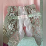 NWT Vintage Deena Lingerie light pink, lace detail romper, adjustable straps; 36 Pink Size undefined Photo 5