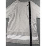 Nike Sweatshirt Women Small Swoosh Logo Tunic Pullover Pocket Long Sleeve Photo 4
