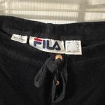 FILA Vintage Velour Track Pants Sweatpants with Drawstring Photo 1