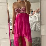 David's Bridal Pink Homecoming / Formal Dress Photo 0