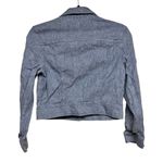 Theory  Lightweight Linen Denim Cropped Jacket Size Small Photo 1