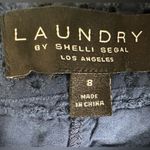 Laundry by Shelli Segal Lace Up Side Eyelet Shorts Navy Blue Size 8 Photo 2