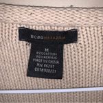 BCBG Max Azria Sweater Oatmeal Long Sleeve Knit Duster Photo 2