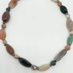 Handmade Beaded Necklace Neutral Natural Colors Western Artisan Hand Crafted Brown Photo 2