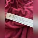 Free People  FP Beach burgundy Mini Dress Linen blend V neck oversized S Photo 3