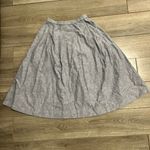 Uniqlo Light Blue Linen Full Skirt XS Photo 2