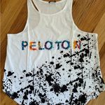 Terez NWT  / Peloton white splatter tank size XL Photo 0