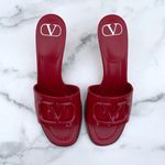 Valentino Garavani Vlogo red patent leather slide sandal size IT 36 US 6 Photo 5