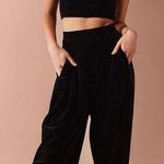 Urban Outfitters Black Velvet Two Piece Photo 0